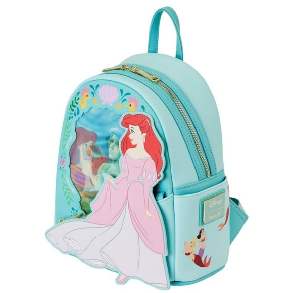 NWT Loungefly Disney The Little Mermaid Princess Lenticular Mini Backpack - Picture 5 of 11